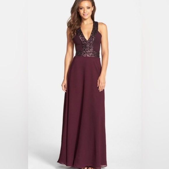 NWT Dress the Population Gown - Size Small - Picture 1 of 7